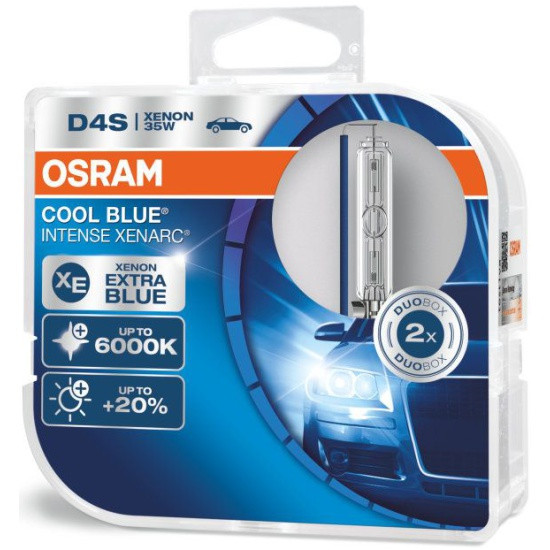 Лампа ксеноновая OSRAM D4S 35W P32d-5 Xenon Cool Blue Intense 6000K 42V, 2шт