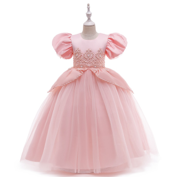 Бальное платье Авроры на новый год розового цвета