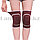Эластичные наколенники защитные для занятий спортом с изгибом на колене 19 х 11 см красные в полоску, фото 7