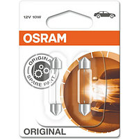Лампа автомобильная OSRAM C10W (SV8.5/8) 41мм .(2шт) 12V