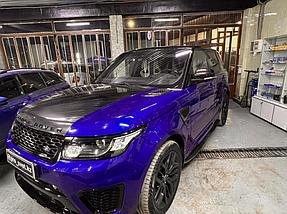 Замена штатных линз на Range Rover Sport SVR 3