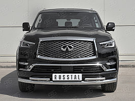 Защита переднего бампера d76 секции-d42 секции QX80 2018-н.в