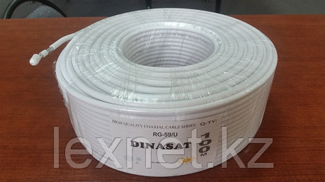 Коаксиальный кабель RG59 DINASAT бел.100 м, фото 2