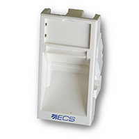 ECS Eco Кірістіру (адаптер) Mosaic (45*22,5 мм) 1 порт, ақ