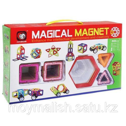 Магнитный конструктор (MAGICAL MAGNET), арт. 702, 40 деталей - фото 2 - id-p96383666