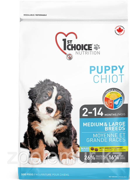 1st Choice Puppy сухой корм для щенков средних и крупных пород (с курицей) 2.72