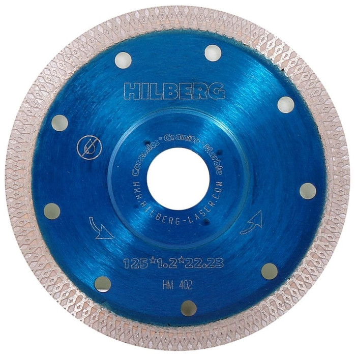 Диск алмазный 180*22.2 мм. (синий) "HILBERG" Турбированный