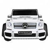 Электромобиль, Mercedes-Maybach G 650 Landaulet, 12V/7Ah, 390*2, Белый/White, фото 2