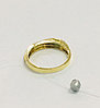 Кольцо с бриллиантом / жёлтое золото - 17,5 размер, фото 5