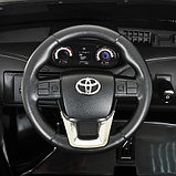 Электромобиль, Toyota Hilux 2019, 12V/7Ah*2, 35W*4, Черный/Black, фото 7