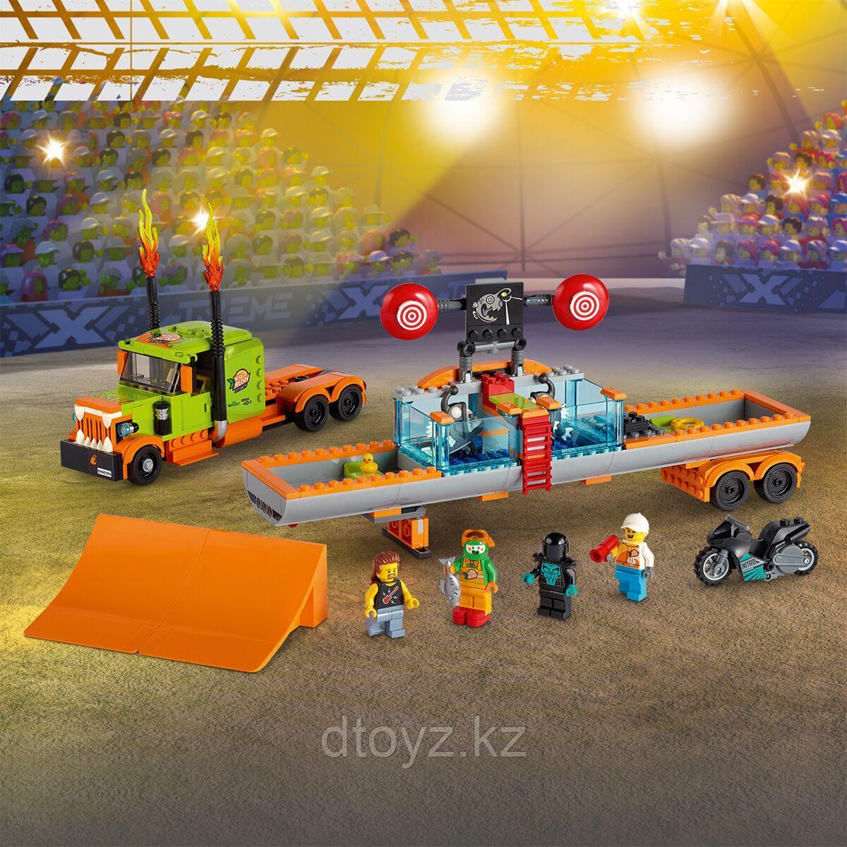 Конструктор LEGO City Stuntz Грузовик для шоу каскадёров 60294 - фото 4 - id-p96391611