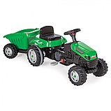 Педальная машина Tractor с прицепом Pilsan зеленый, фото 2
