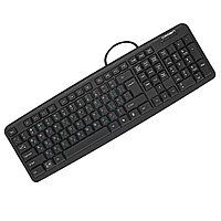 Клавиатура проводная Crown CMK-F02B, USB, Kaz/Rus/En, 1.8m