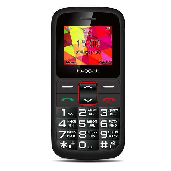 Мобильный телефон TeXet TM-B217, Black-Red - фото 1 - id-p96411993