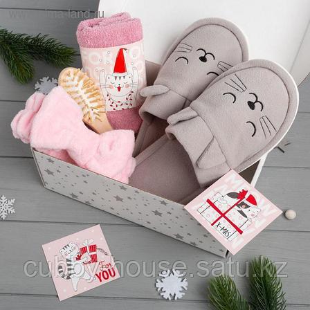 Набор подарочный «Новый год: Merry catmas» полотенце и аксессуары, фото 2