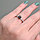 Золотое кольцо с черным бриллиантом в 1.02Сt и белыми бриллиантами 0,44Сt VS2/I, фото 2