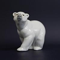 Полярный медведь. Фарфоровая мануфактура Lladro Испания. II половина XX века Фарфор, скульптурная лепка