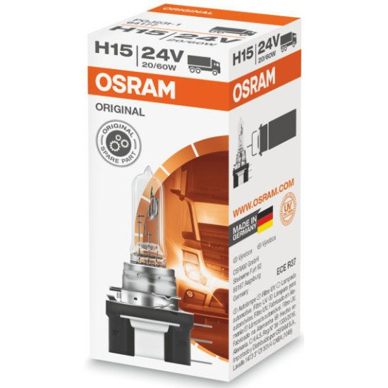 Лампа галогенная OSRAM H15 (20/60) PGJ23t-1 24V