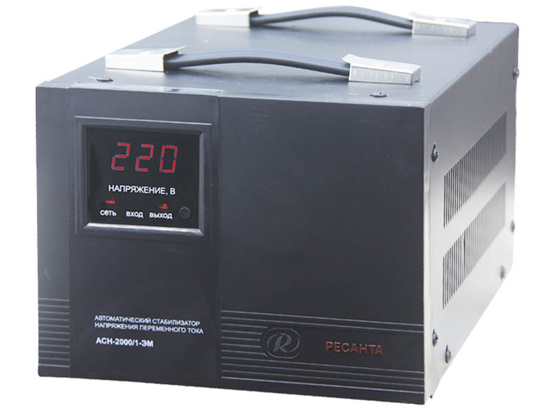 Стабилизатор напряжения электромеханический 2 кВт Ресанта АСН-2000/1-ЭМ