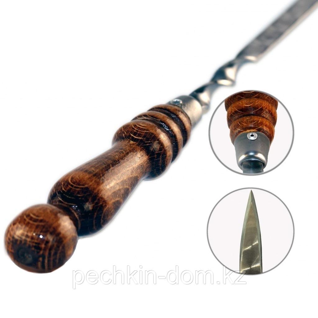 Шампур с деревянной ручкой для Люля кебаб 400/20/3 мм - фото 2 - id-p96417754