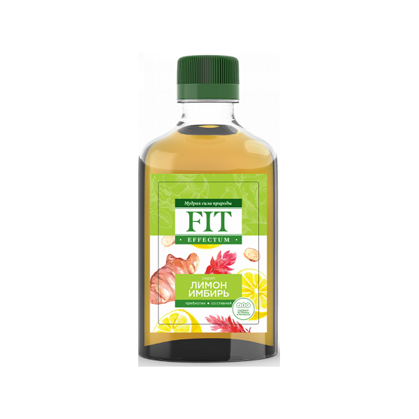 Сироп низкокалорийный Fit Effectum - Лимон-Имбирь, 250 мл