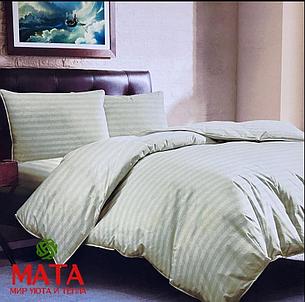 Комплекты постельного белья 1.5 МАТА страйп-сатин Турция, фото 2