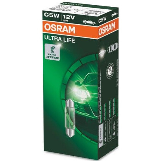 Лампа автомобильная OSRAM Ultra Life C5W (SV8.5/8) 12V, 1шт