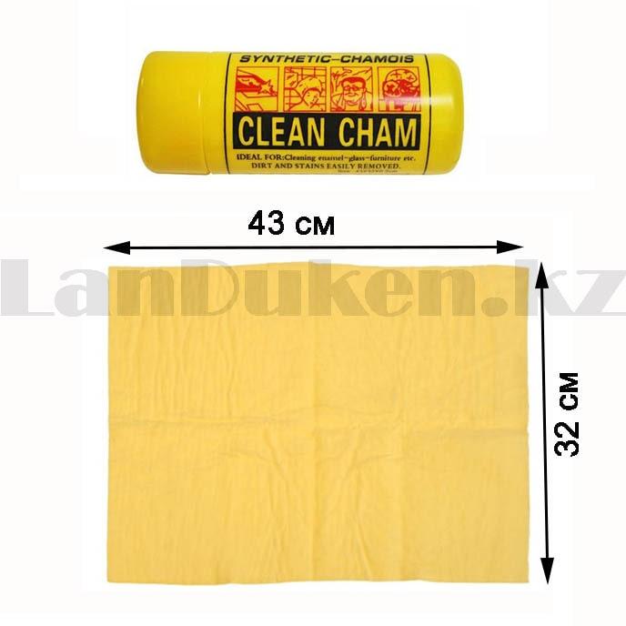 Искусственная замша для мойки и полирования Clean cham 43x32x0.2 cm