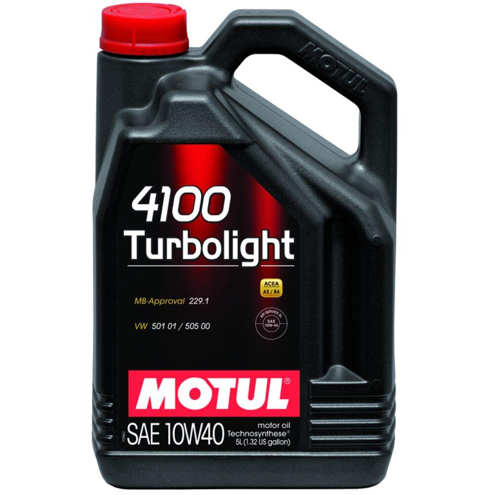 Моторное масло MOTUL 4100 TURBOLIGHT 10W-40 5L
