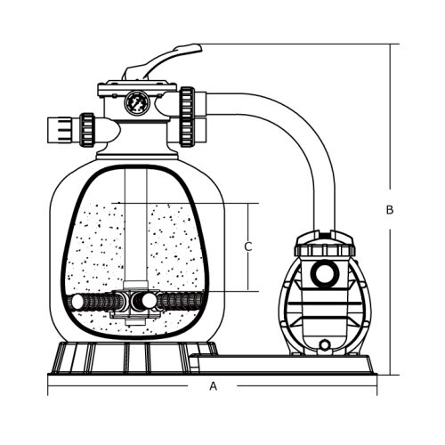 Фильтрационная система Aqualine FSF400 6.48 м³/час - фото 3 - id-p59128326