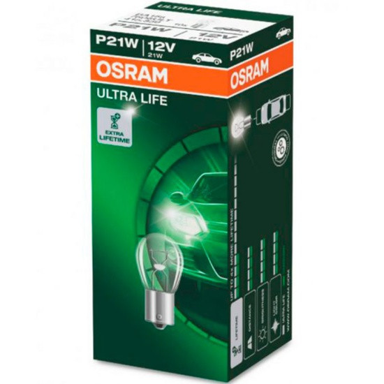 Лампа автомобильная OSRAM P21/5W (BAY15d) 12V, 1шт