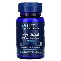 Пиридоксаль 5'-фосфат (Витамин В6), 100 мг, 60 капсул, Life Extension