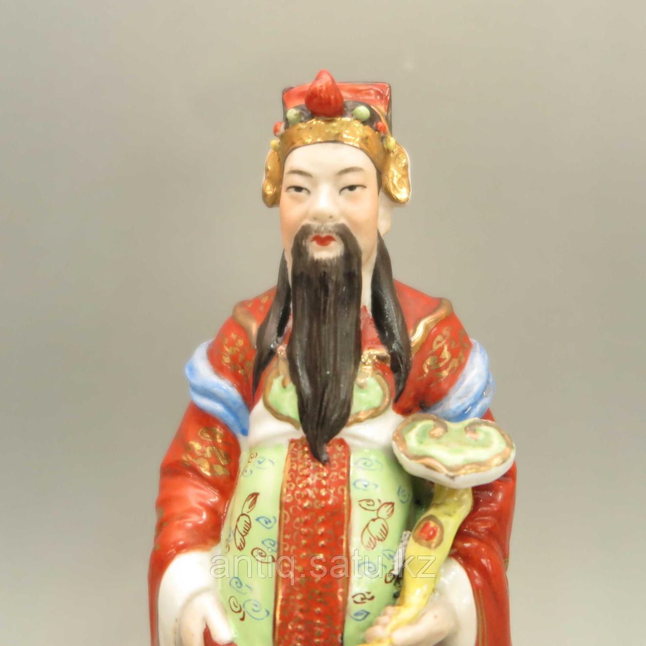 Фу-син бог счастья и процветания. Китай. XX век Фарфор, ручная роспись - фото 3 - id-p96436084