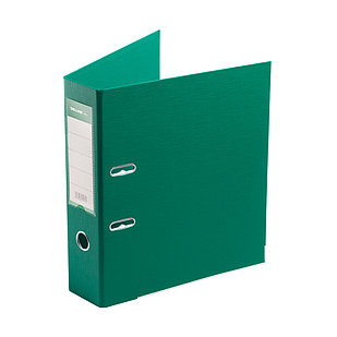 Папка-регистратор Deluxe с арочным механизмом, Office 3-GN36 (3" GREEN), А4, 70 мм, зелёный