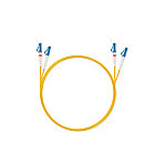 Патч Корд Оптоволоконный LC/UPC-LC/UPC SM 9/125 Duplex 2.0мм 1 м, фото 2