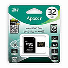 Карта памяти Apacer AP32GMCSH10U1-R 32GB + адаптер, фото 2
