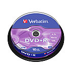 Диск DVD+R Verbatim (43498) 4.7GB 10штук Незаписанный, фото 2