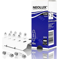 Лампа автомобильная NEOLUX C5W (SV8.5/8) 35мм 24V, 1шт