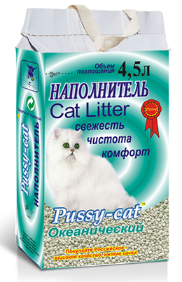 Наполнитель Pussy-cat 4,5л «Океанический»