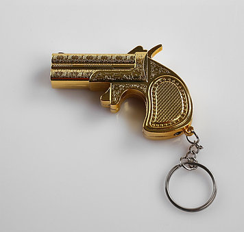 Зажигалка "Золотой пистолет", газ, 7.3х5 см