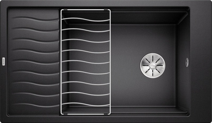 Elon XL 8S антрацит (524860) : кухонная мойка гранит, фото 2