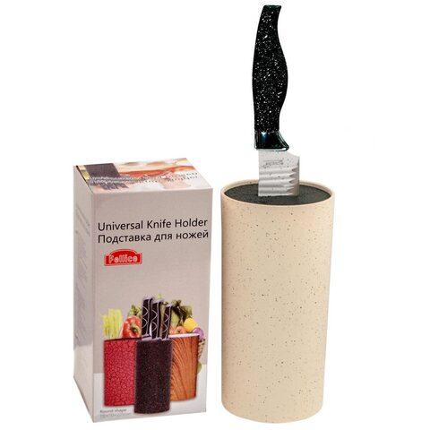 Подставка для ножей с наполнителем из волокна универсальная Granite Knife Holder (Серый) - фото 5 - id-p96459806