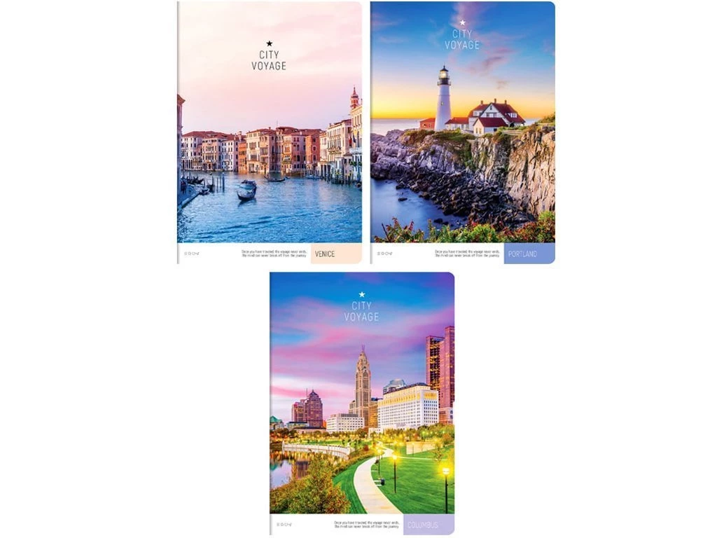 Тетрадь общая ArtSpace "Путешествия. City voyage", А4, 96 листов в клетку, на скрепке