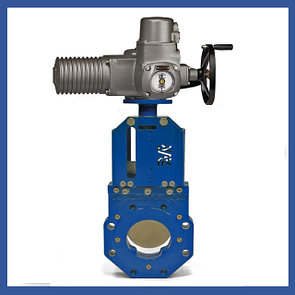 Шиберная задвижка AVK с электроприводом