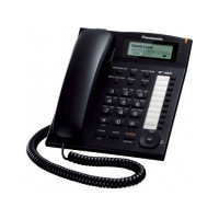 Телефон Panasonic KX-TS2388CAB, LCD, АОН, Caller ID, 50 номеров phonebook, Black
