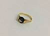 Кольцо с раух топазом / жёлтое золото - 18 размер, фото 5