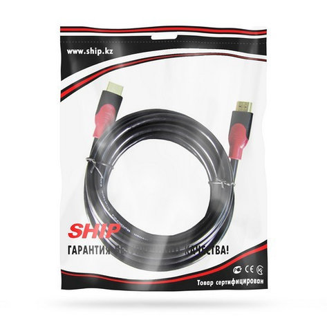 Интерфейсный кабель HDMI-HDMI SHIP SH6016-3P 30В Пол. пакет, фото 3