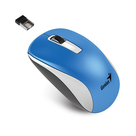 Компьютерная мышь Genius NX-7010 WH+Blue, фото 2
