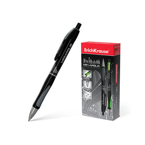Ручка шариковая автоматическая ErichKrause® MEGAPOLIS® Concept, цв. чернил черный, фото 2