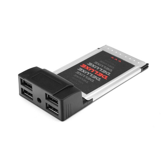 Адаптер Deluxe DLA-UH4 PCMCI Cardbus на USB HUB 4 Порта - фото 1 - id-p96466291